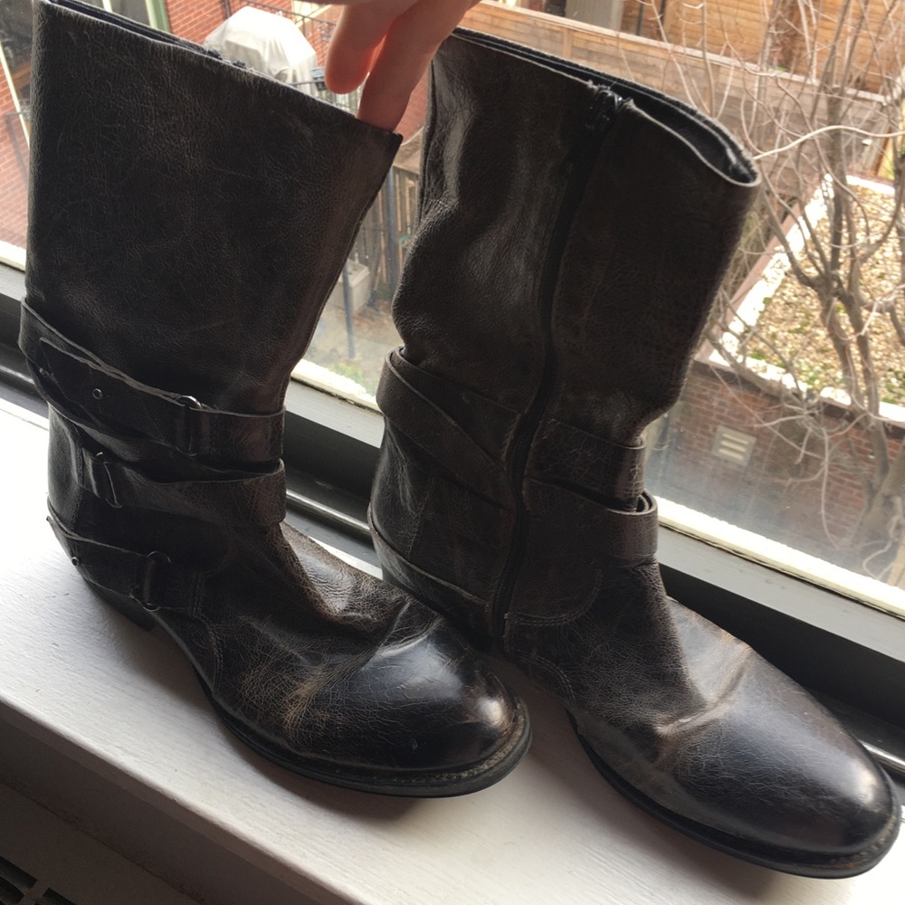 Vera Wang Lavender Moto boots 8